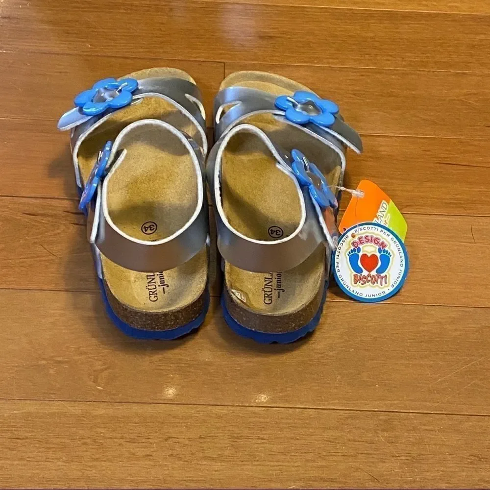 Grundland Junior Sandals Silver 34 2-2.5 US